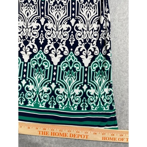 Laundry By Design Ladies Shift Dress 3/4 Sleeve Damask Pattern Lined Size 4 - Picture 8 of 14